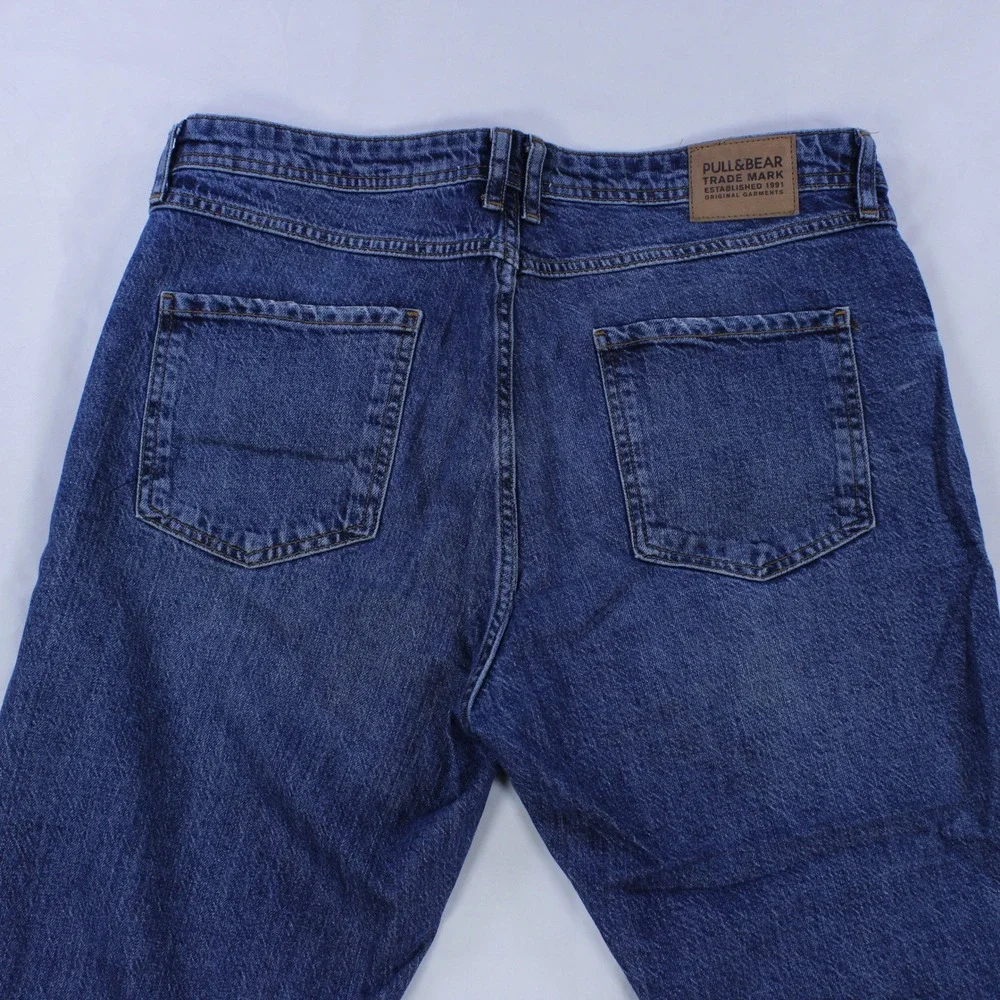 Pull & Bear Men's Jeans - Medium Blue - Tapered - Size 32
